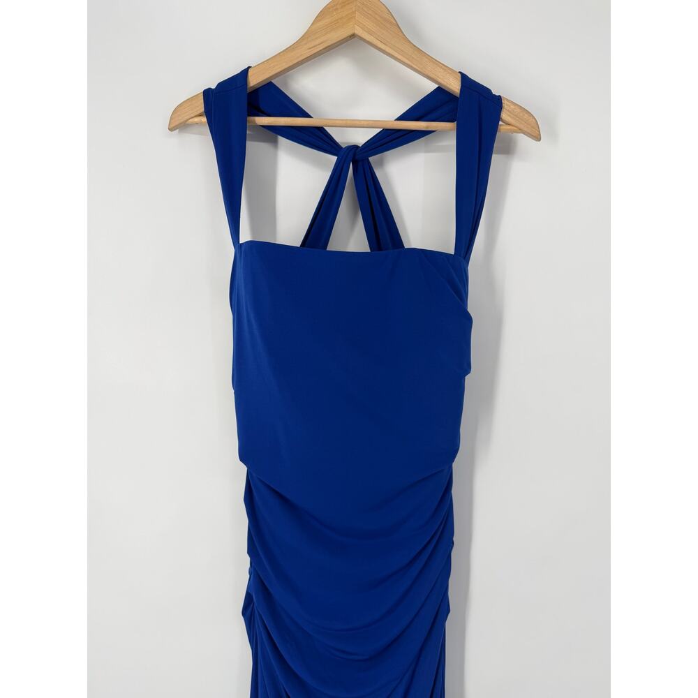 Laundry by Shelli Segal Maxi Dress Square Neck Sleeveless Ruched Formal Gown - Picture 3 of 10